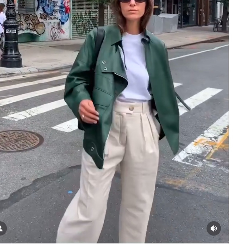 Mango pants in beige